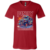 Filipino Warrior Jeepney Unisex Jersey V-Neck T-Shirt
